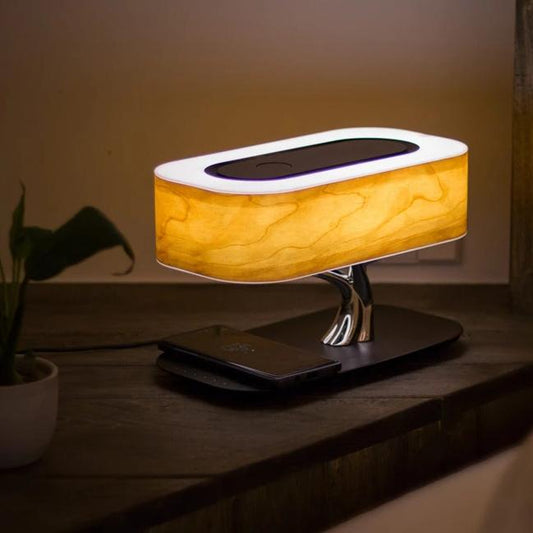 Flora Bloom Lamp- Geweldig design voor elke ruimte met ingebouwde speaker & draadloos opladen voor je telefoon!